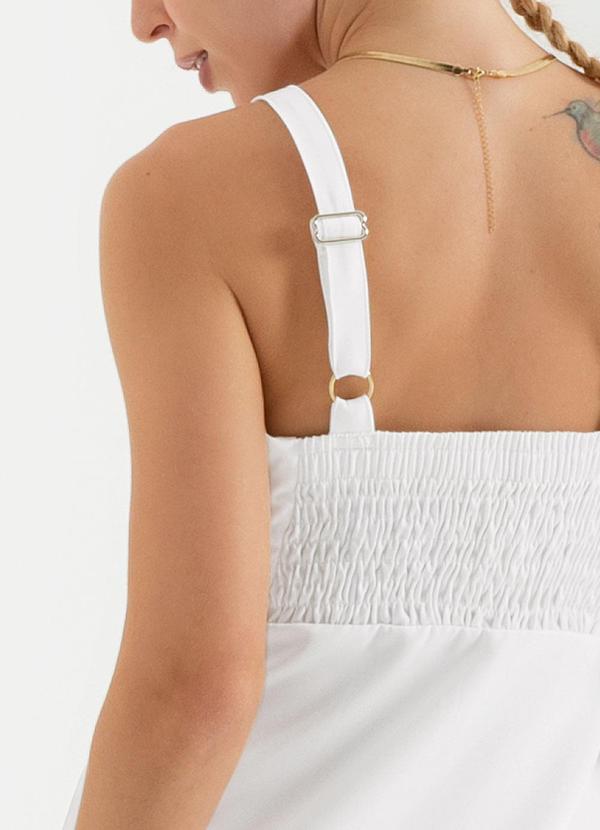 Cativa - Vestido Curto com Abertura Branco 4