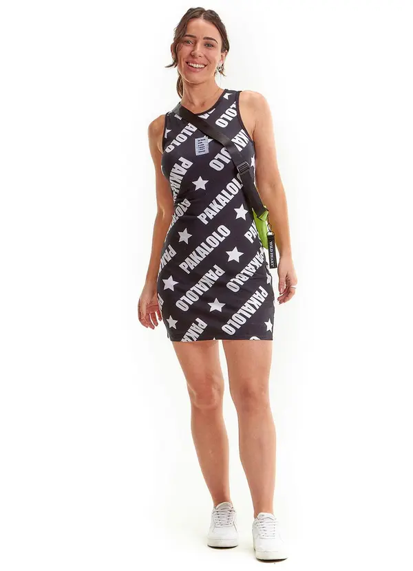 Pakalolo - Vestido Curto Feminino Preto 2