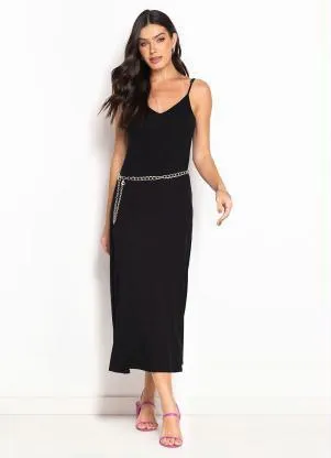 bonprix - Vestido de Alcinha Preto - BONPRIX