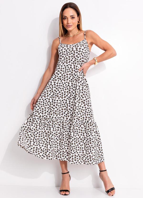Vestido em Malha Estampada (Animal Print)