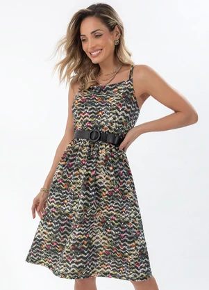 Bimini - Vestido Estampado em Malha - BIMINI