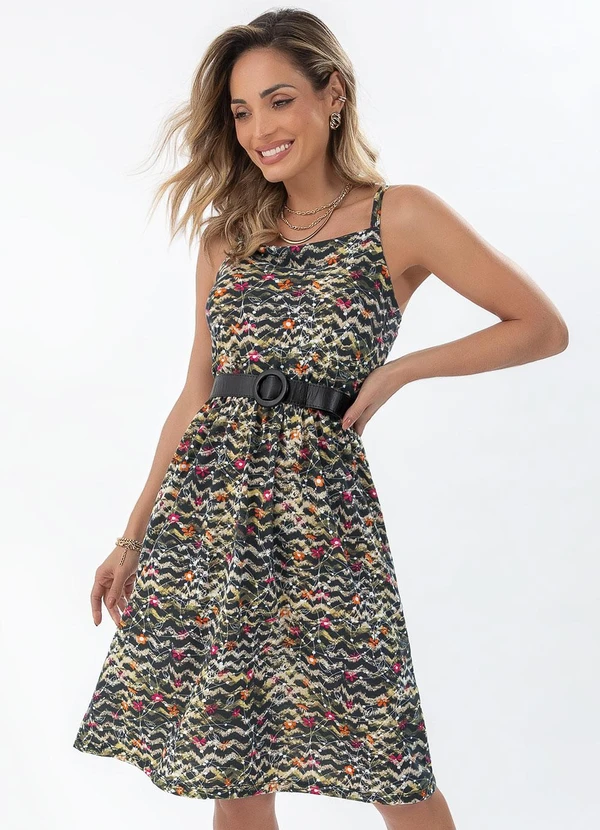 Bimini - Vestido Estampado em Malha