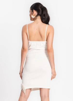 Endless - Vestido Feminino em Ponto Roma Bege - ENDLESS