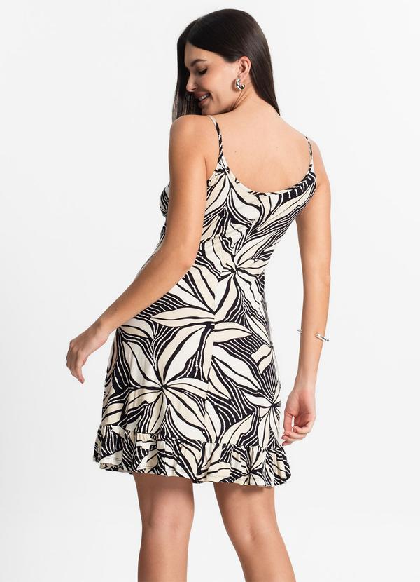 Select - Vestido Feminino Estampado Select Bege 2