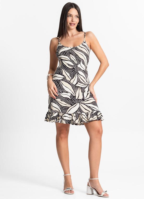 Select - Vestido Feminino Estampado Select Bege 3