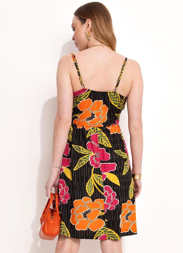 Quintess - Vestido Floral Preto 2