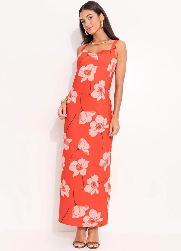 Quintess - Vestido Flores em Malha Fria 3