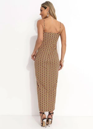 Moda Pop - Vestido Geométrico Psicodélico em Malha - MODA POP