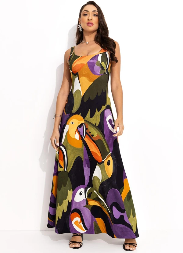 Farm - Vestido Languido Voo Doce Preto 3