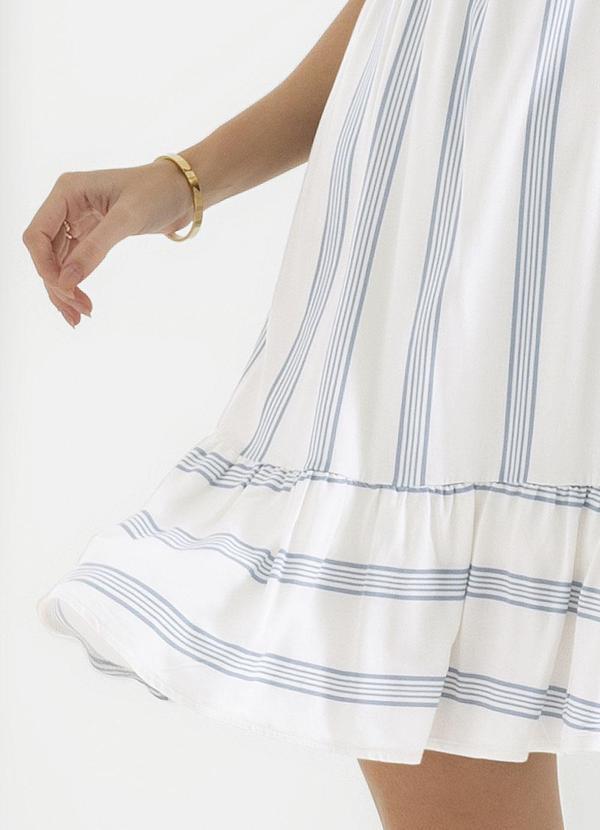 Cativa - Vestido Leve de Alças Estampado Branco 3