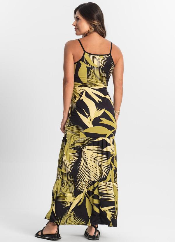 Select - Vestido Longo Feminino Transpassado Preto 2