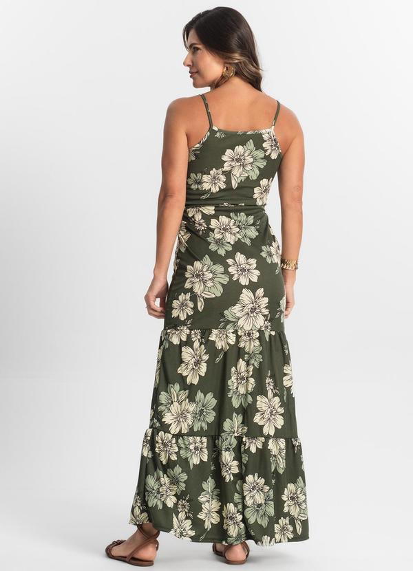 Select - Vestido Longo Feminino Transpassado Verde 2