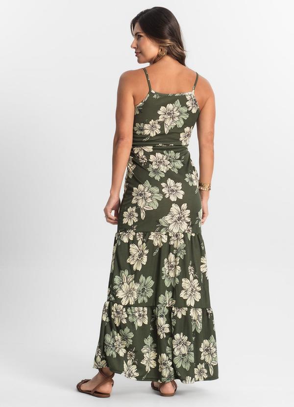 Select - Vestido Longo Feminino Transpassado Verde 2