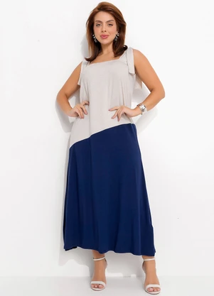 Quintess - Vestido Off White em Malha de Viscose - QUINTESS