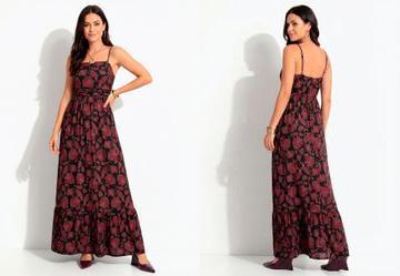 Vestido Paisley Terroso em Malha Fria