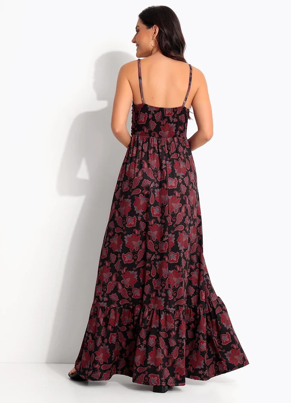 Quintess - Vestido Paisley Terroso em Malha Fria 9