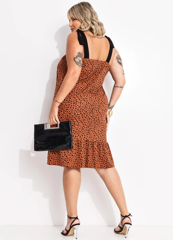 Quintess - Vestido Pinceladas em Malha de Viscose 11