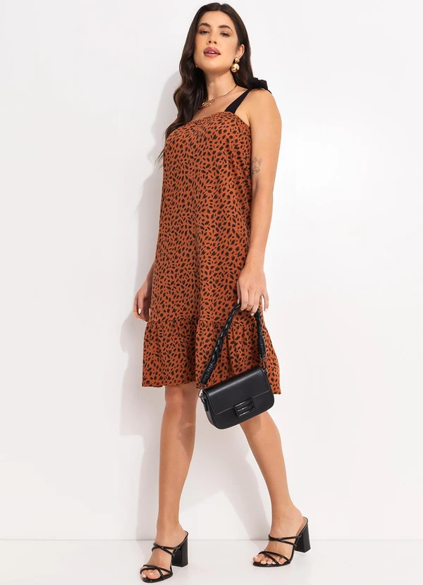 Quintess - Vestido Pinceladas em Malha de Viscose 5