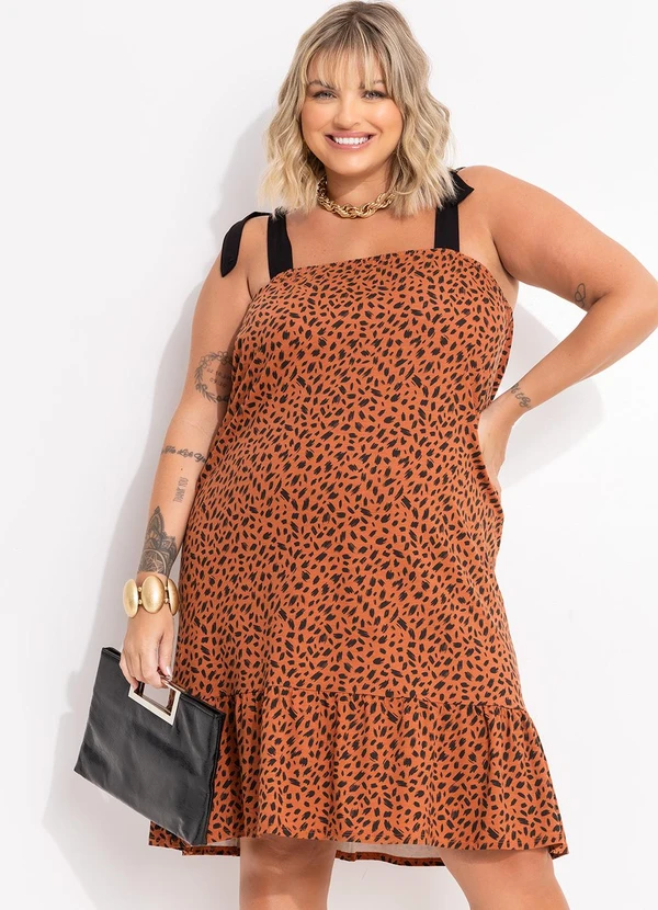 Quintess - Vestido Pinceladas em Malha de Viscose 8