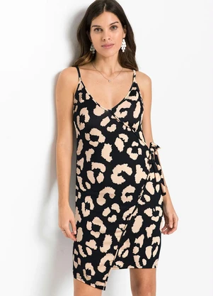 bonprix - Vestido Preto em Malha Crepe - BONPRIX