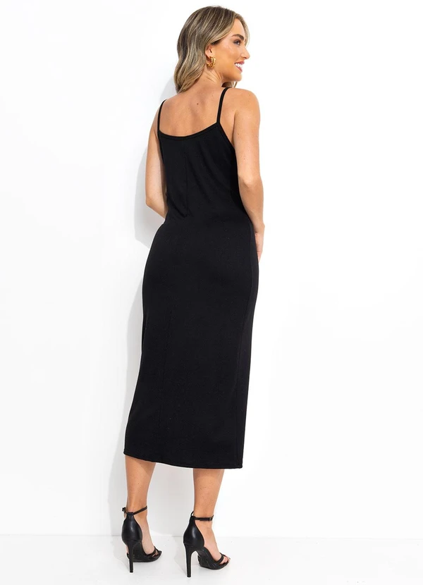 Bimini - Vestido Preto em Malha Suede 3