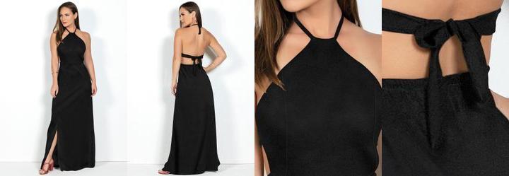 Vestido Preto em Malha
