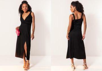 Vestido Preto em Malha