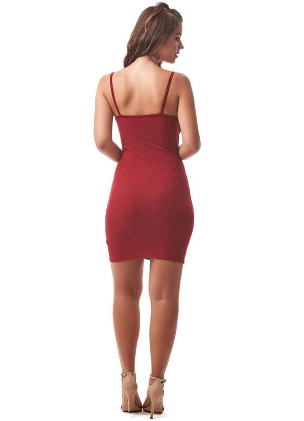 E-blossom - Vestido Sofia Bordô 4