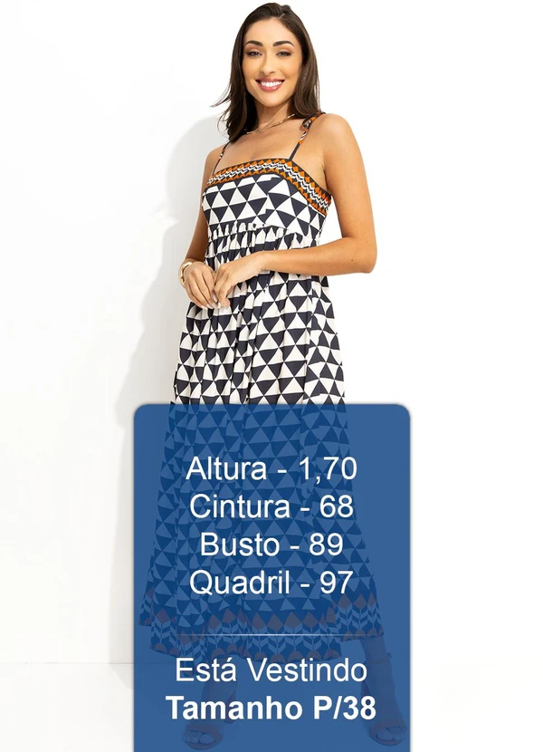 Farm - Vestido Tambaqui Grafico Preto 5