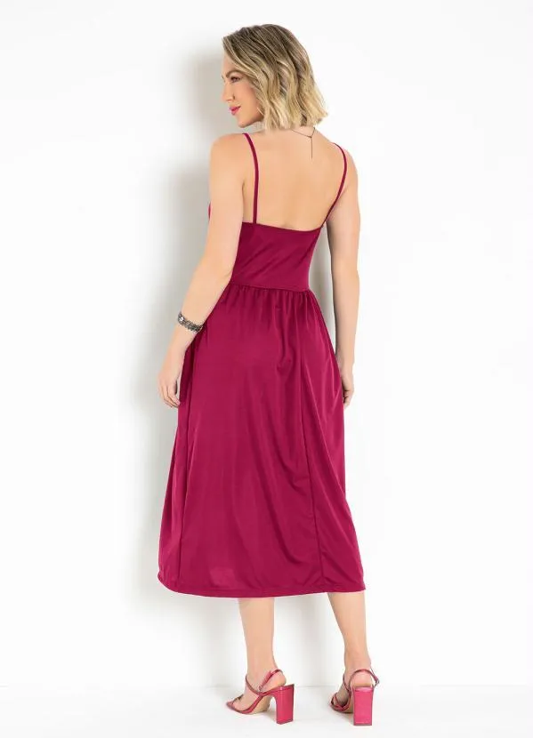 Moda Pop - Vestido Vermelho em Malha 4