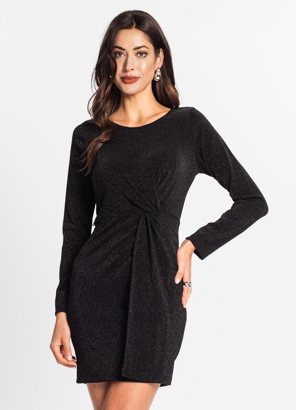 Endless - Vestido Feminino Manga Longa Preto