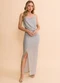 Outlet - Vestido Longo Paetê Miraggio Prata - variação: Prata