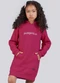Soft Bonni - Blusão Infantil Menina Oversized Moletom Preto - variação: Rosa