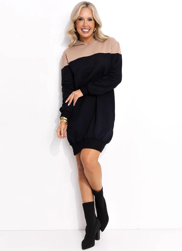 Bimini - Vestido Bicolor em Moletom 3