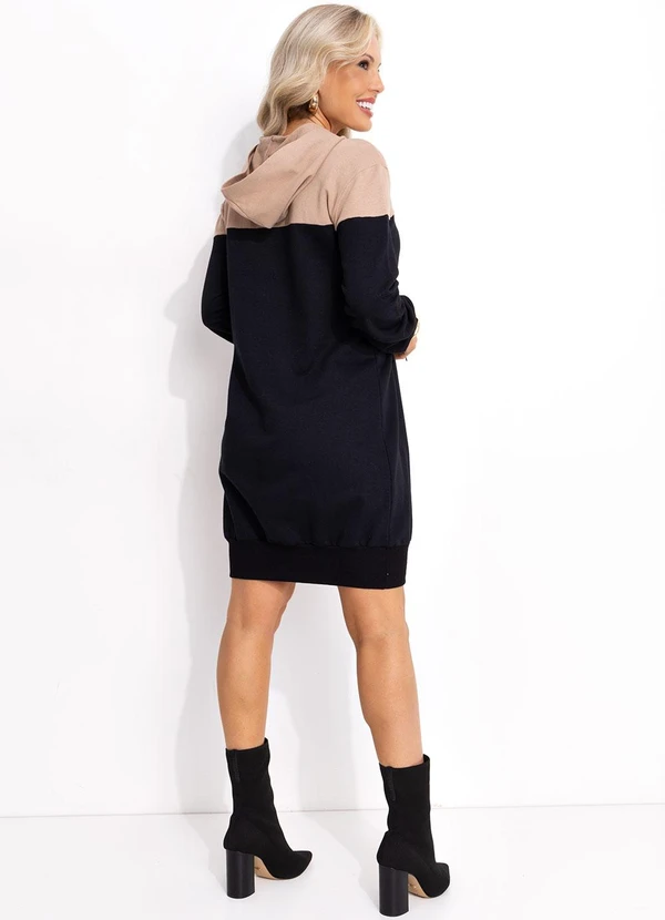 Bimini - Vestido Bicolor em Moletom 4