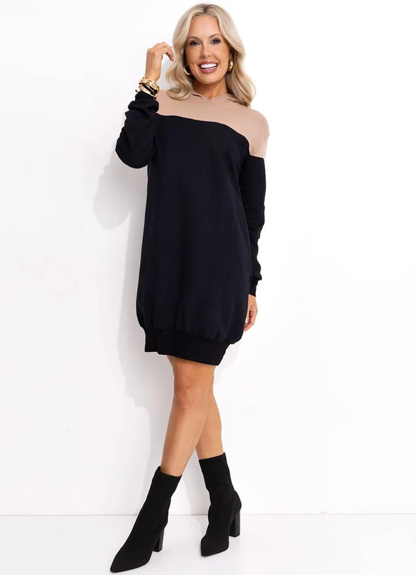 Bimini - Vestido Bicolor em Moletom 6