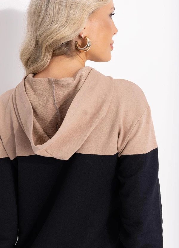 Bimini - Vestido Bicolor em Moletom 8