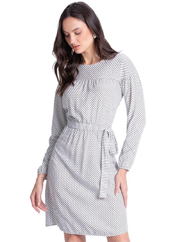 Rezzato - Vestido Curto com Amarração Feminino Branco