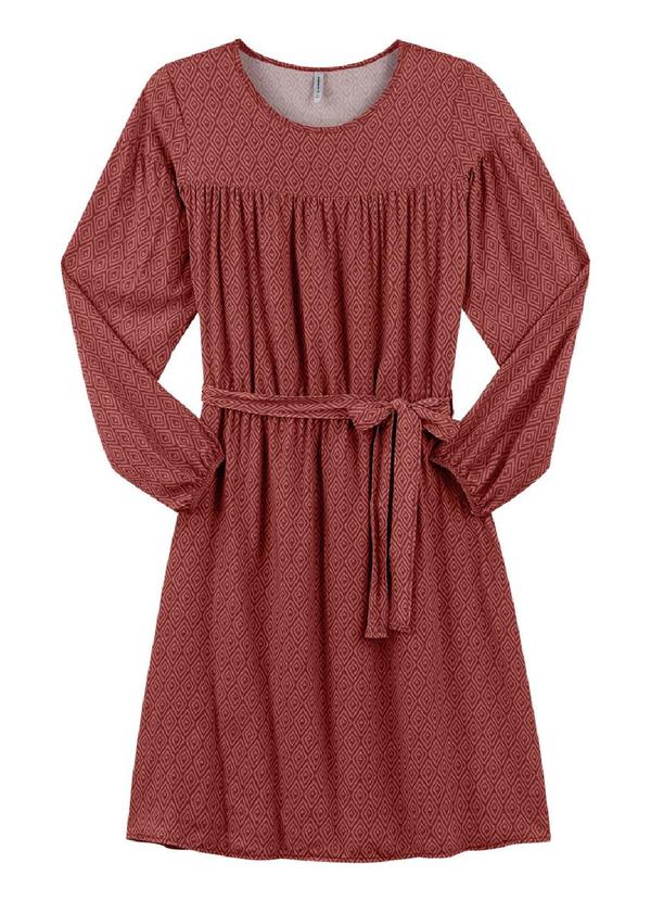 Rezzato - Vestido Curto com Amarração Feminino Vermelho