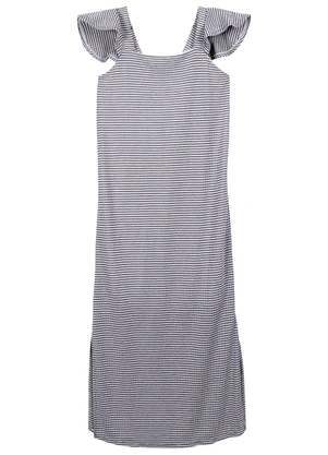 Marialícia - Vestido Feminino Adulto Azul - MARIALÍCIA