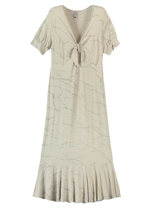 Marialícia - Vestido Feminino Adulto Cinza - MARIALÍCIA