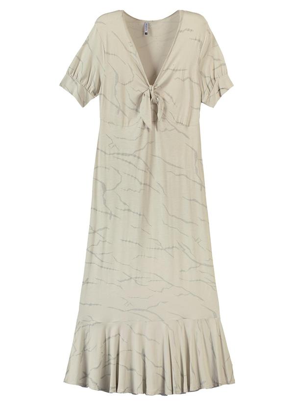 Marialícia - Vestido Feminino Adulto Cinza