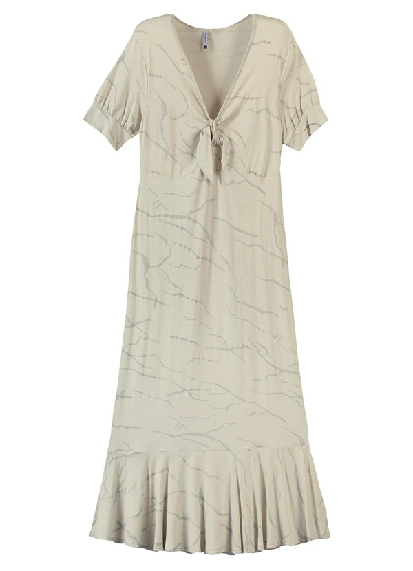 Marialícia - Vestido Feminino Adulto Cinza