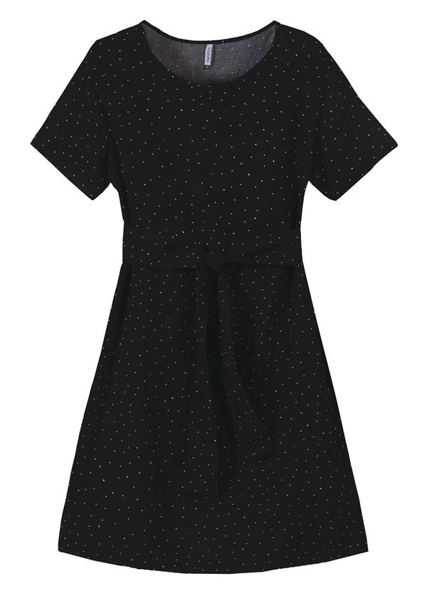 Marialícia - Vestido Feminino Adulto Preto