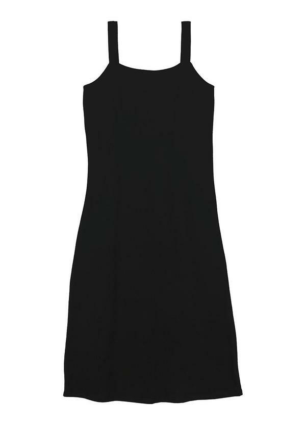 Marialícia - Vestido Feminino Adulto Preto