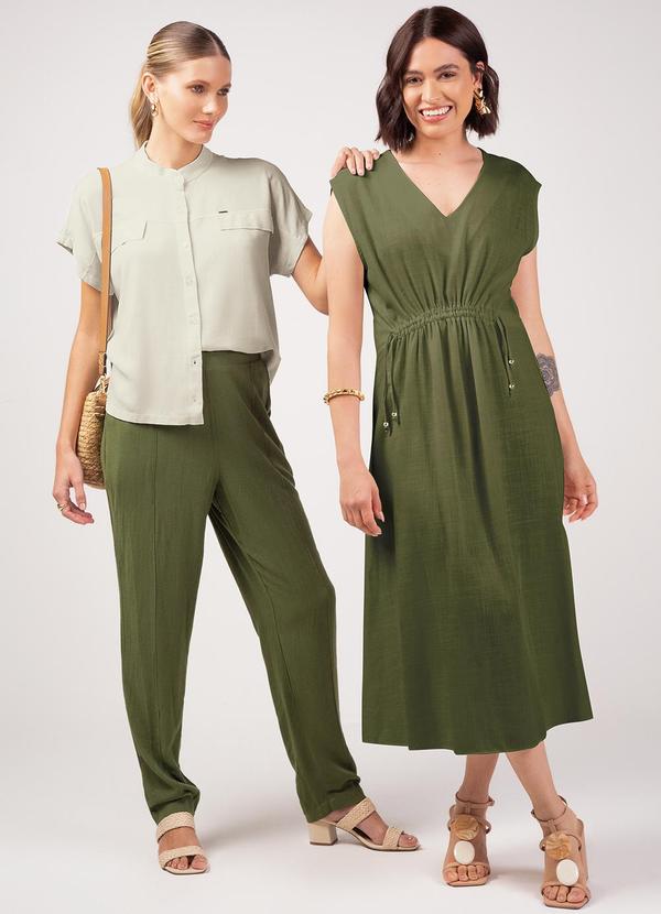 Marialícia - Vestido Feminino Adulto Verde 2