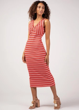 Marialícia - Vestido Feminino Adulto Vermelho - MARIALÍCIA