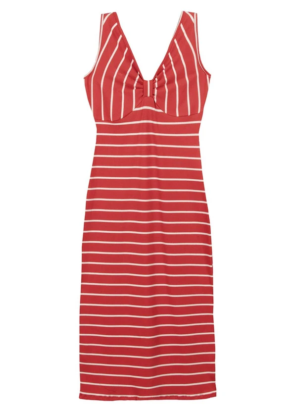 Marialícia - Vestido Feminino Adulto Vermelho 3