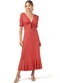 Marialícia - Vestido Feminino Adulto Vermelho - variação: Vermelho