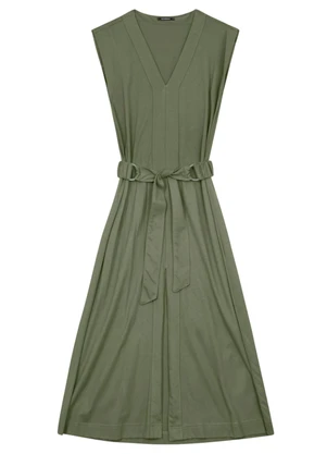Essendi - Vestido Feminino em Meia Malha Verde - ESSENDI